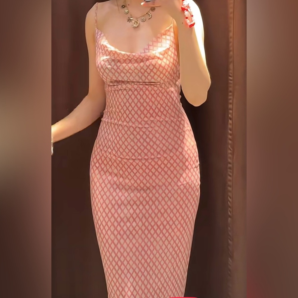 Zara Soft Pink Patterned Chemise